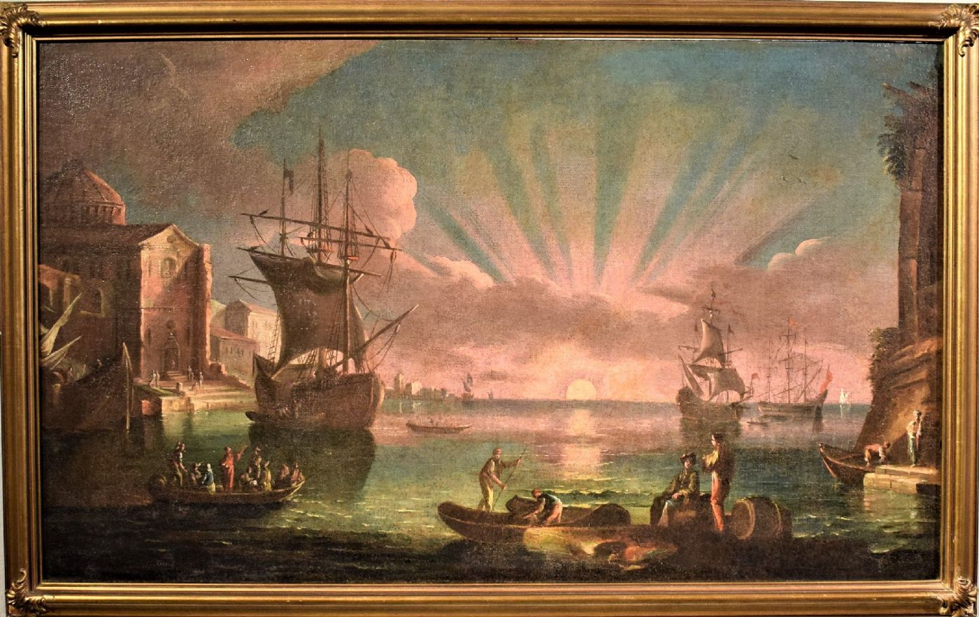 Couple de vues marines, Paolo Maria Antoniani, vers 1785. VENDU